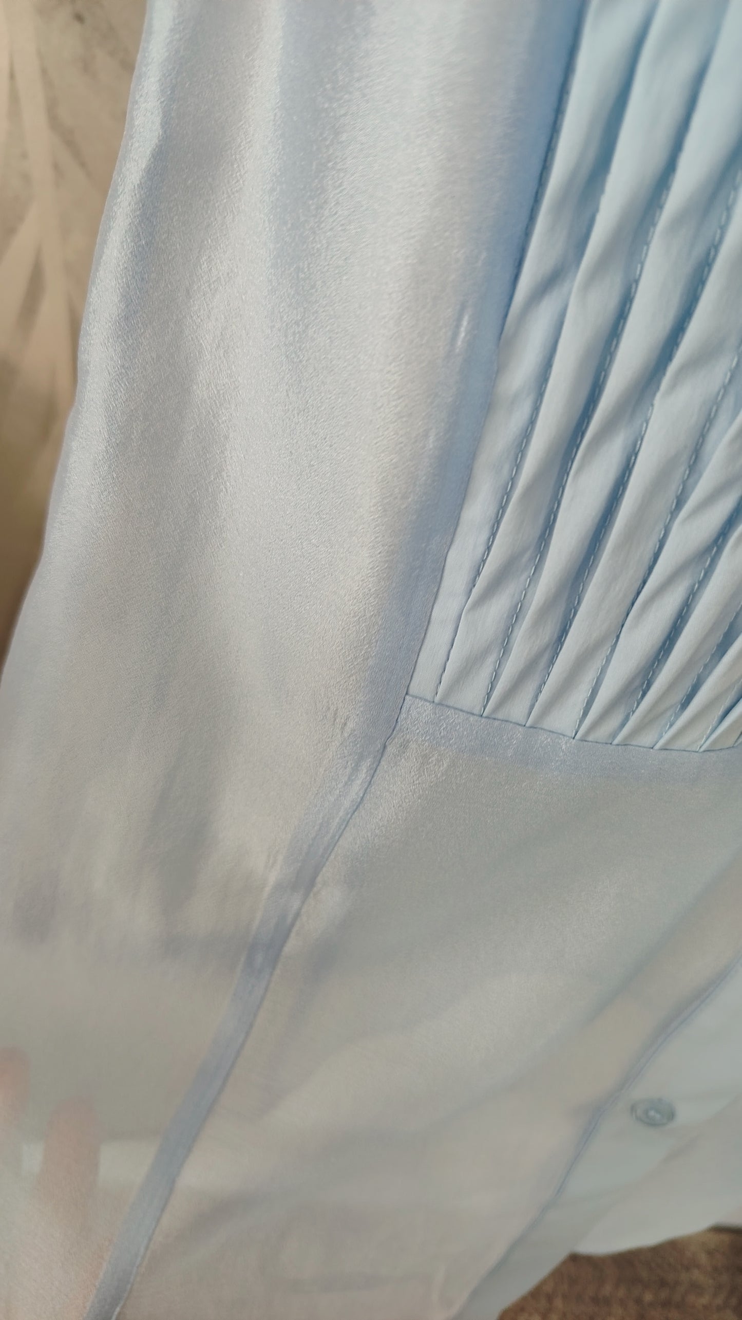 Camicia smanicata pieghe