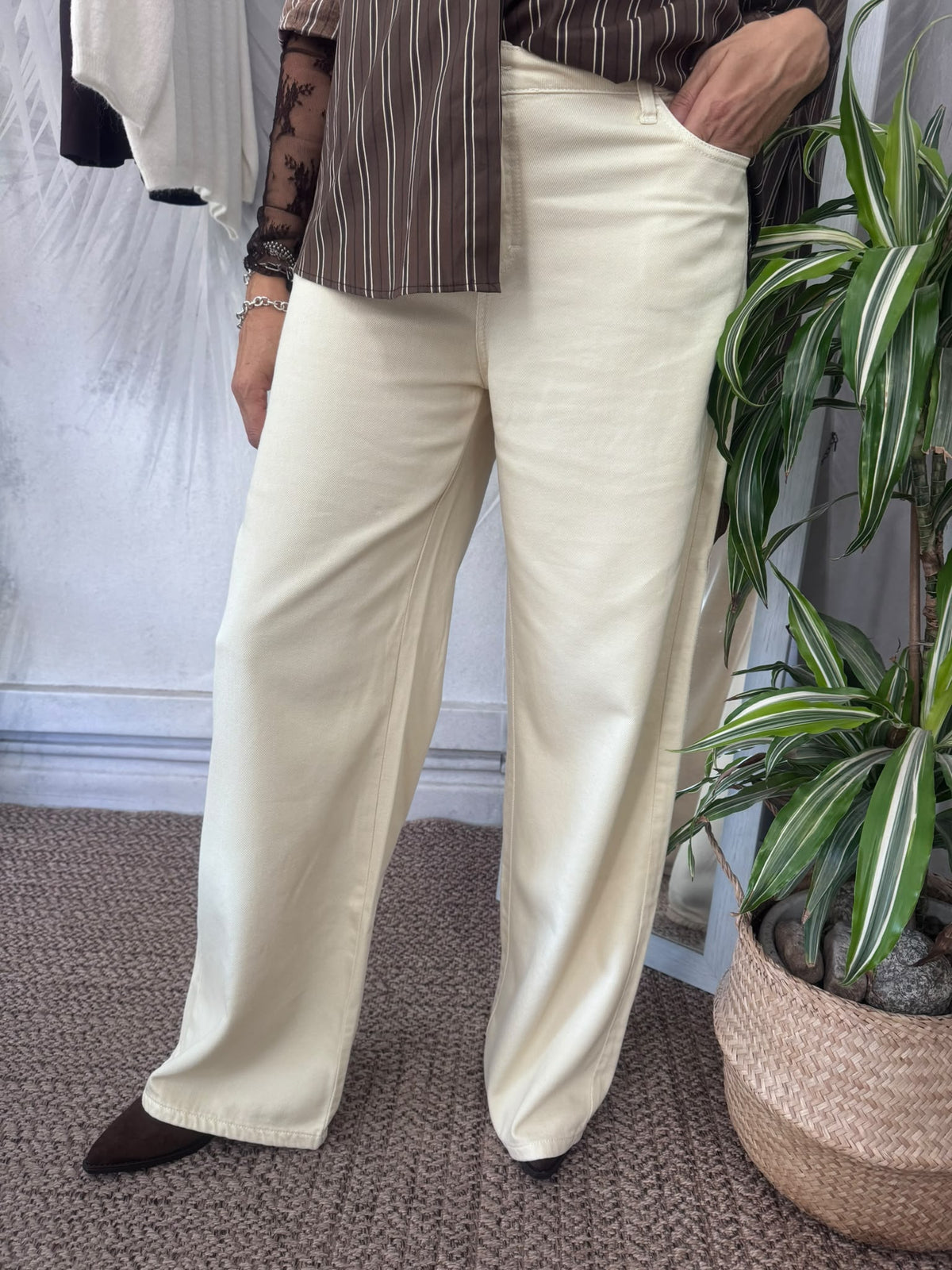 Pantalone palazzo colorato