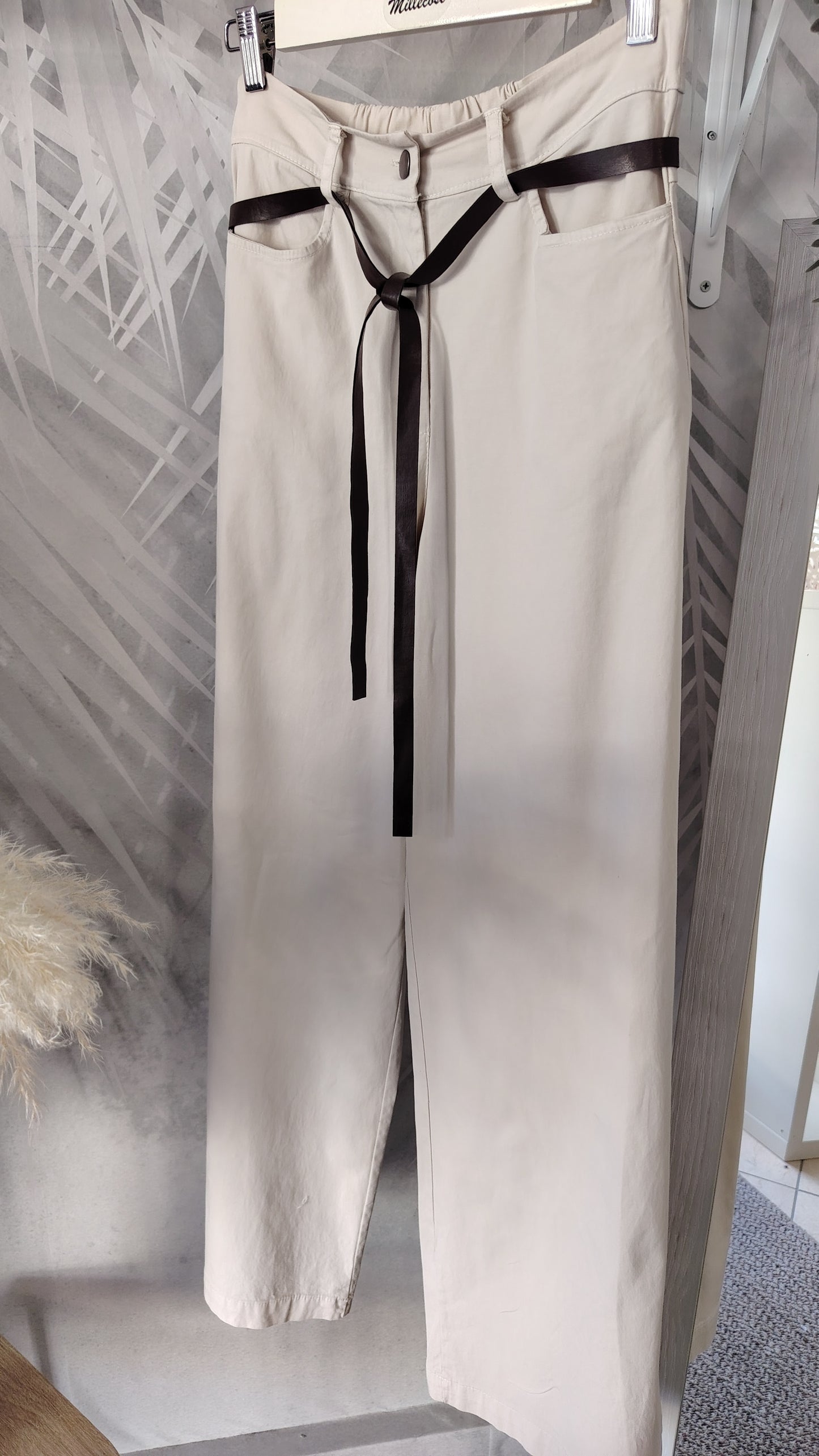 Pantaloni palazzo in cotone leggero