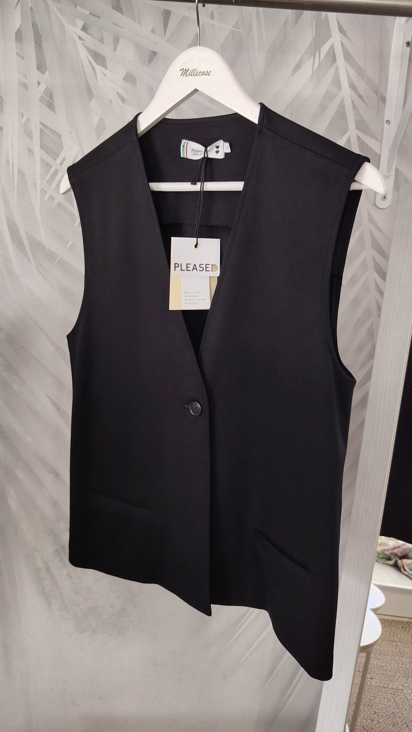 Gilet lungo in punto Milano