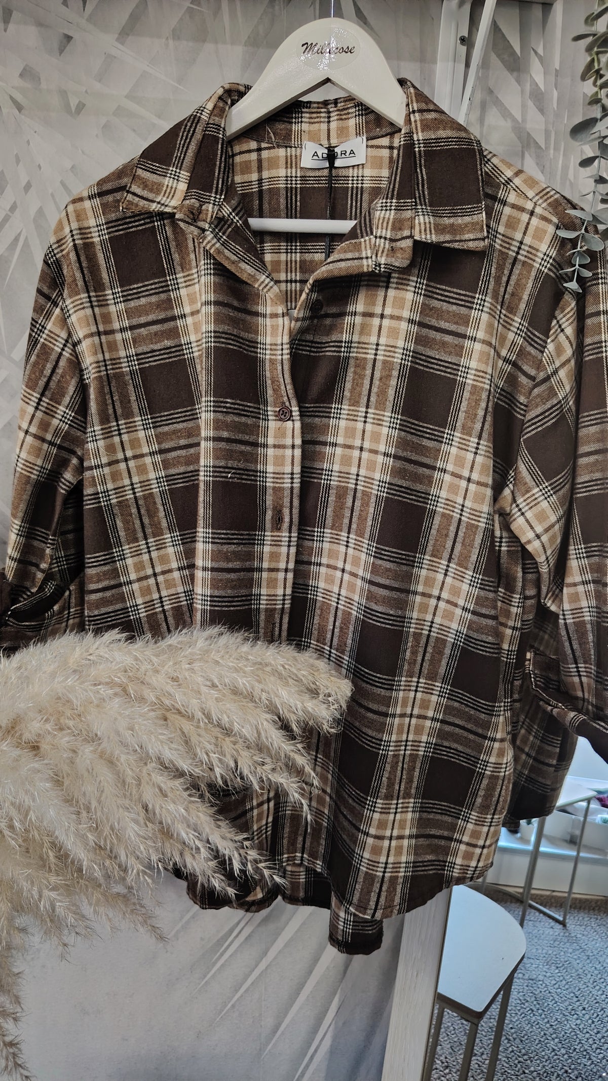 Camicia check over