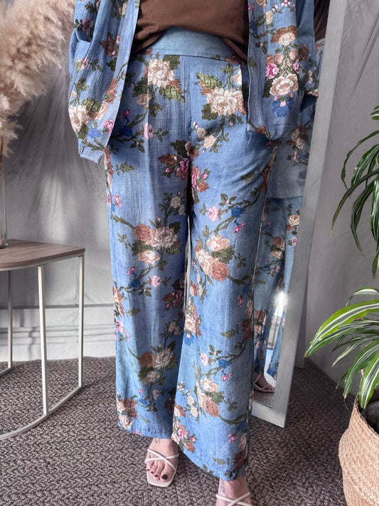 Pantalone palazzo misto viscosa