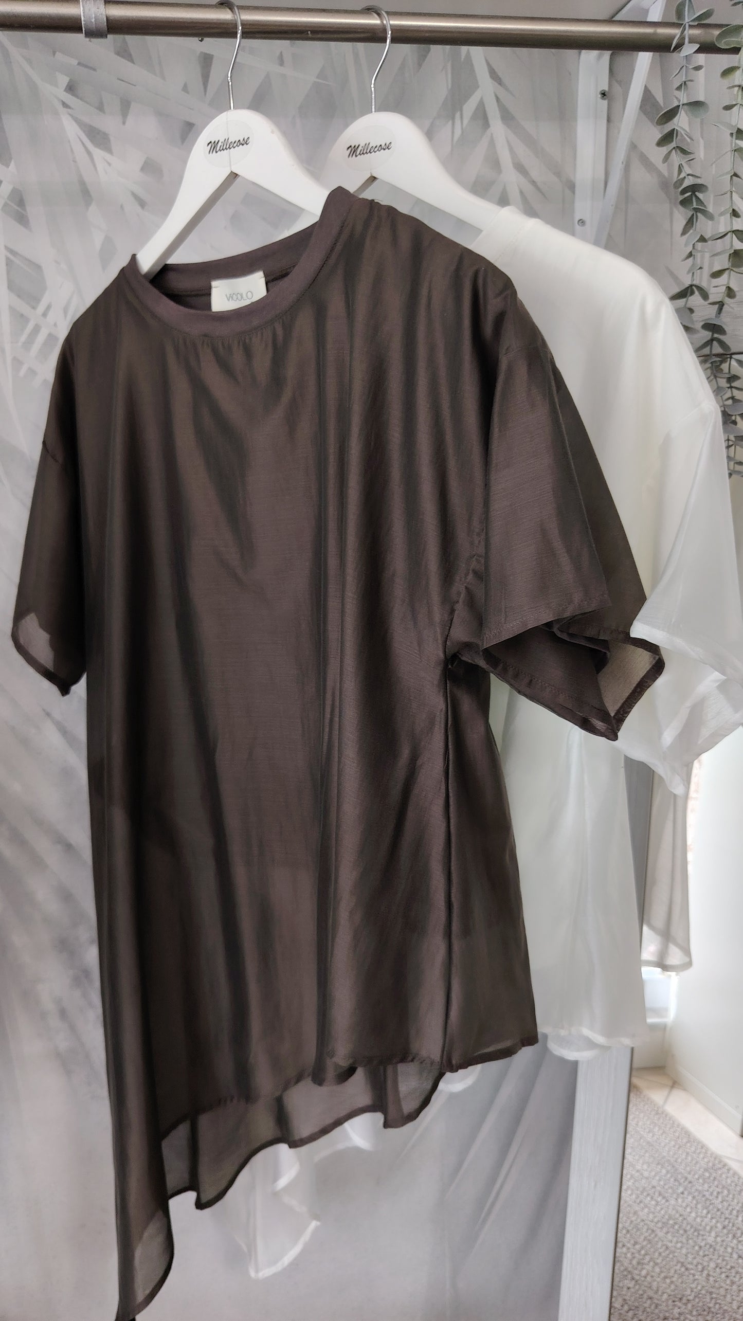 Blusa doppio tessuto