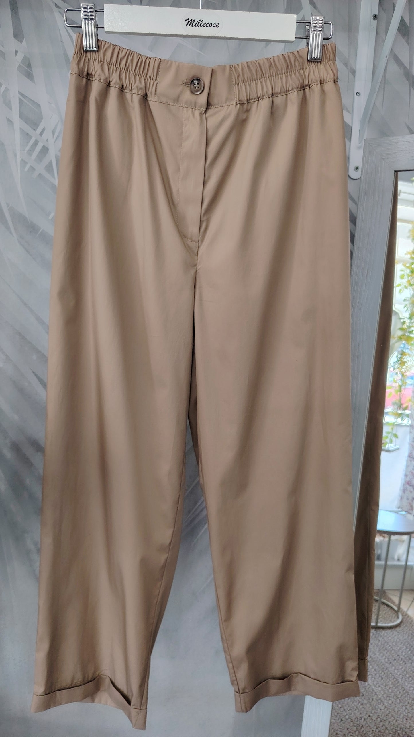 Pantalone gabardina gamba morbida