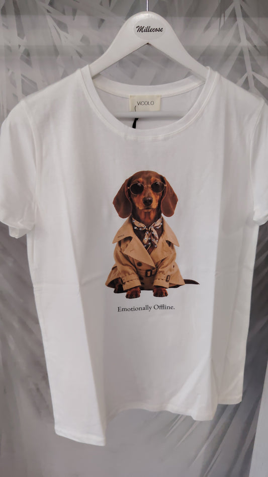 T-shirt Vicolo bassotto soprabito