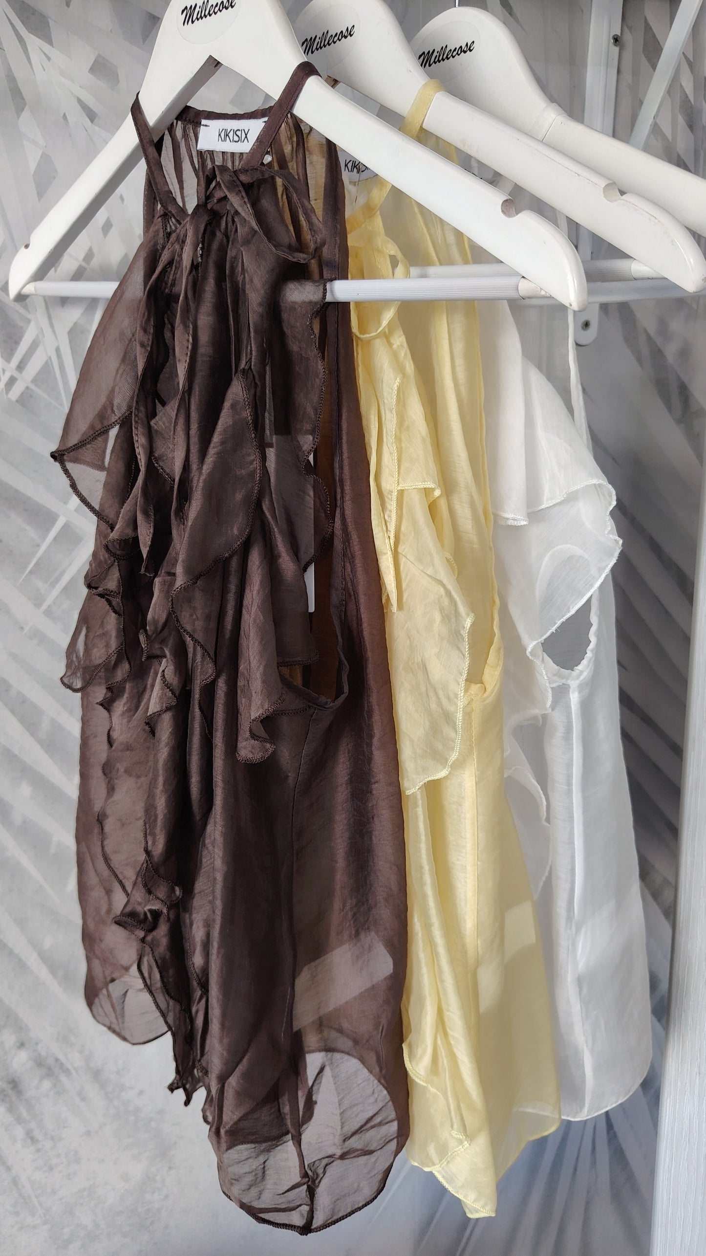 Blusa smanicata in georgette