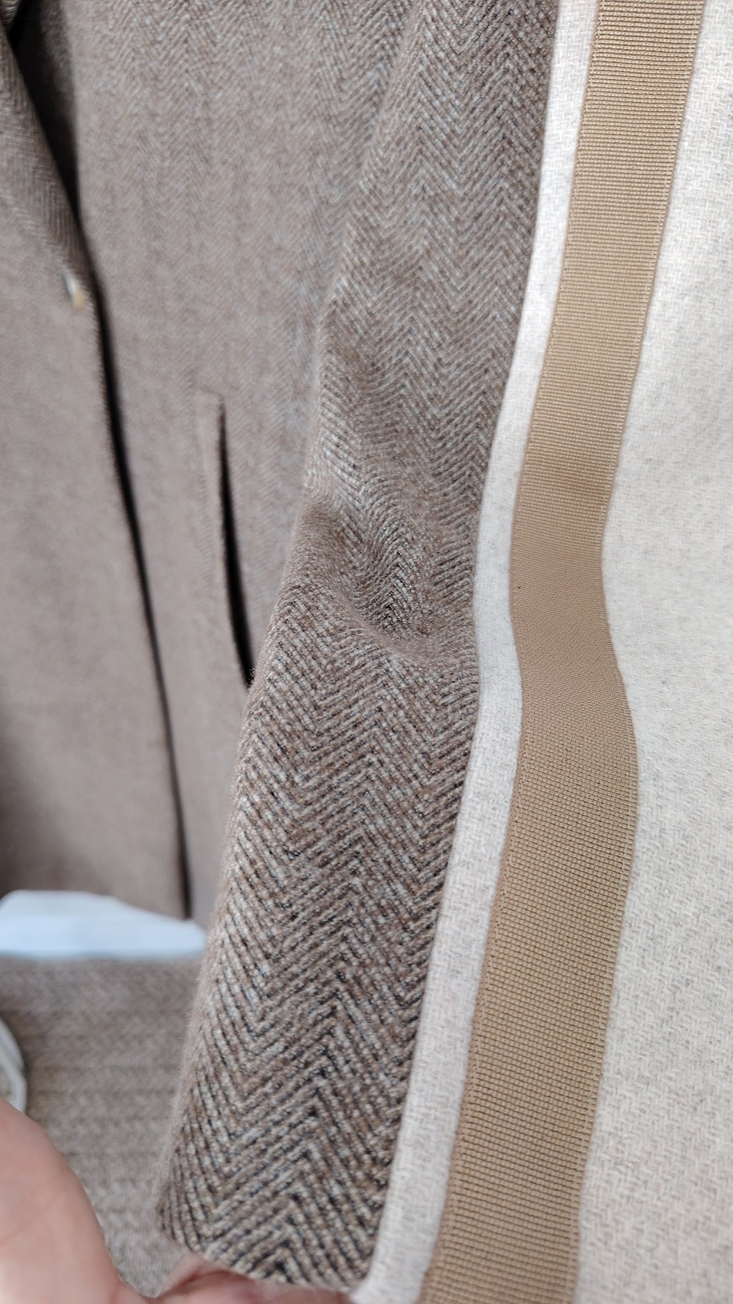 Cappotto bicolor