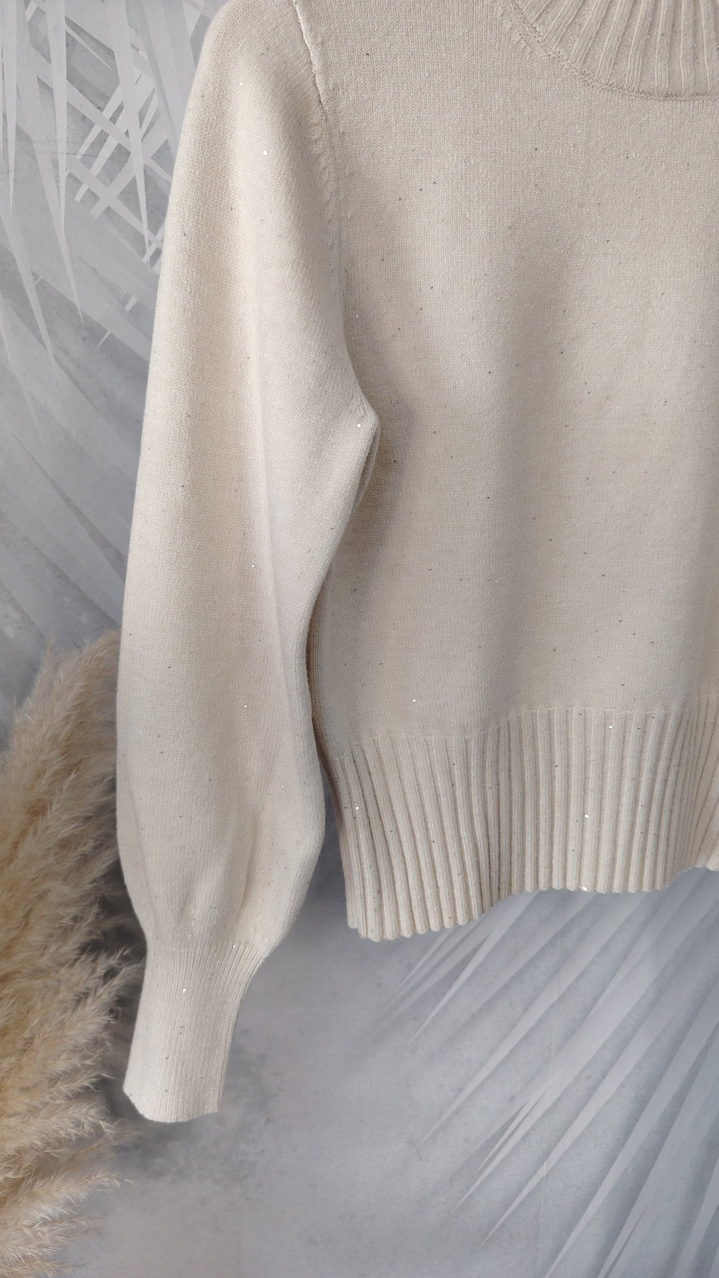 Pull micropaiette lupetto