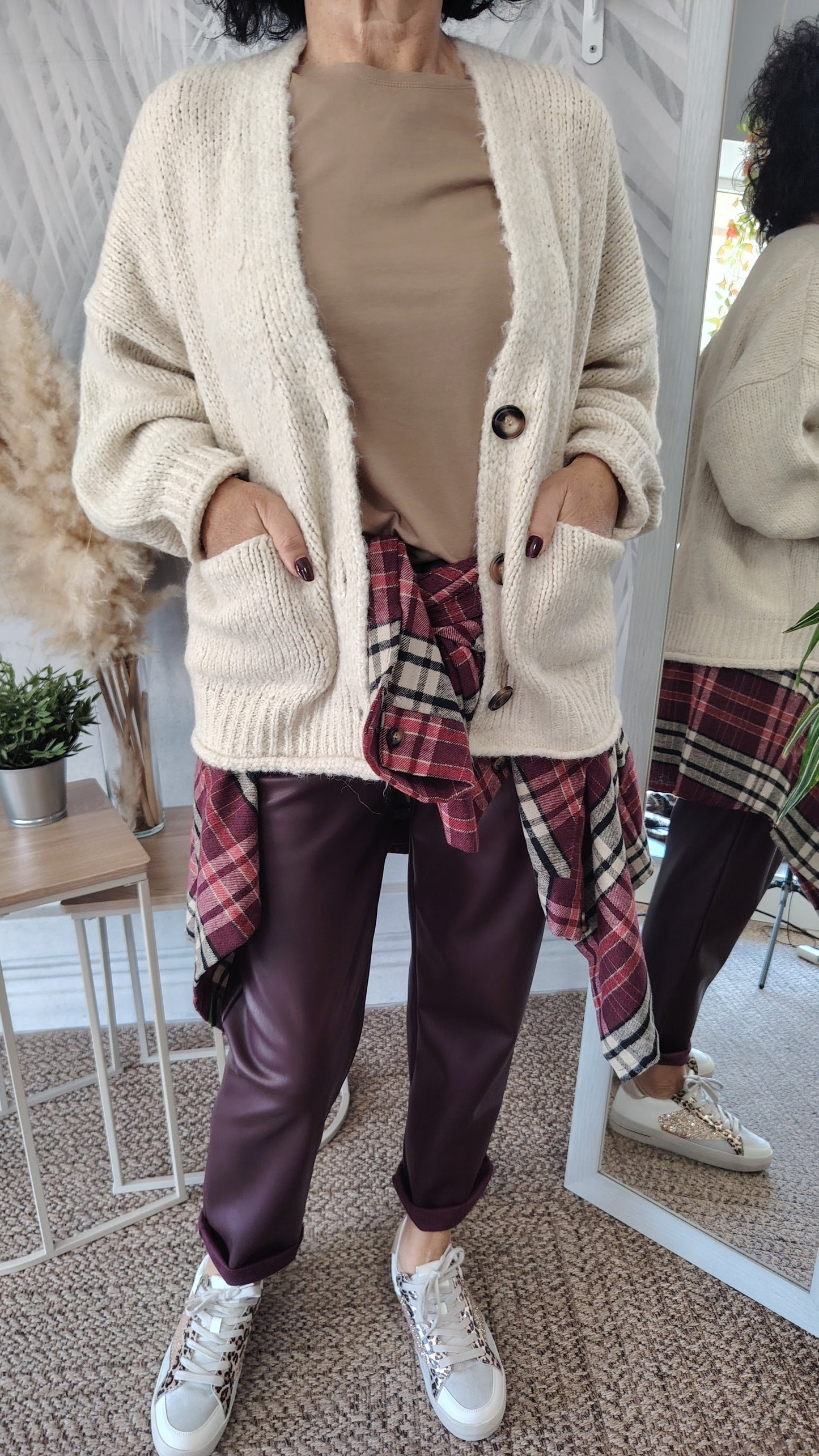 Cardigan lana alpaca